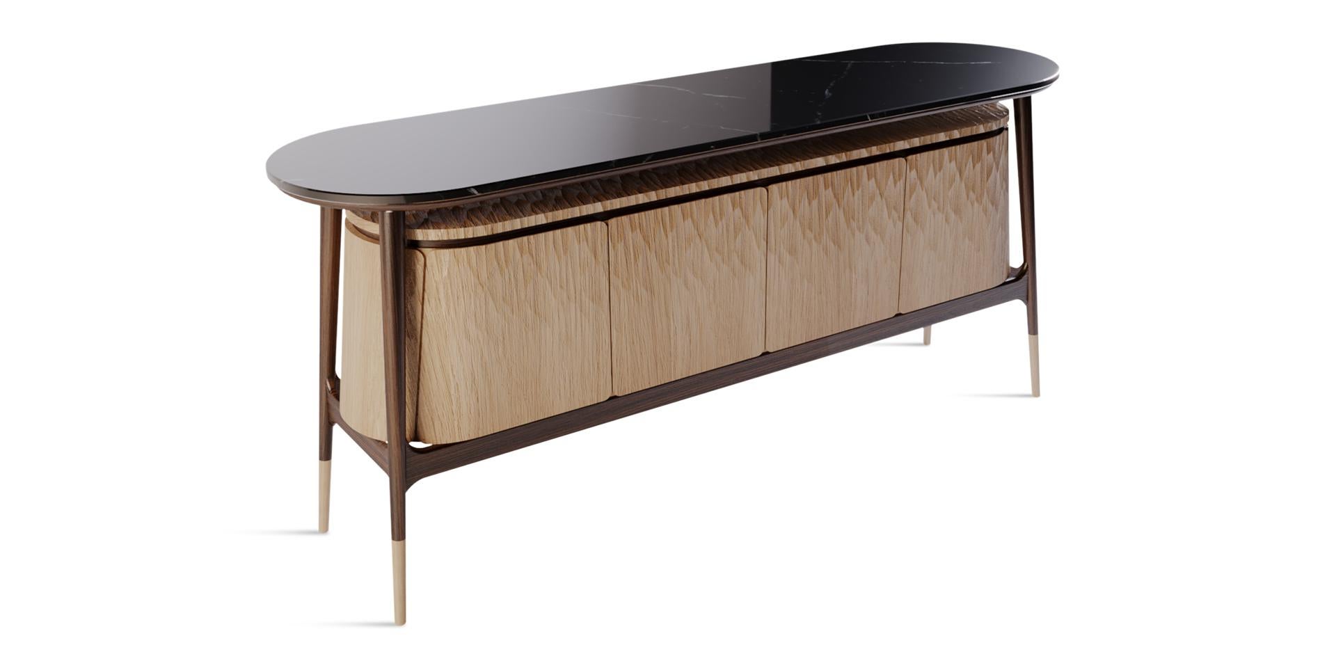 Portuguese At-Turaif Sideboard by Alma de Luce For Sale