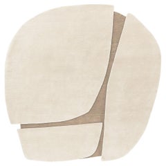 Sand Atlas – Beige and Taupe Hand-Knotted Wool Rug, Rectangular 250 by Mohebban