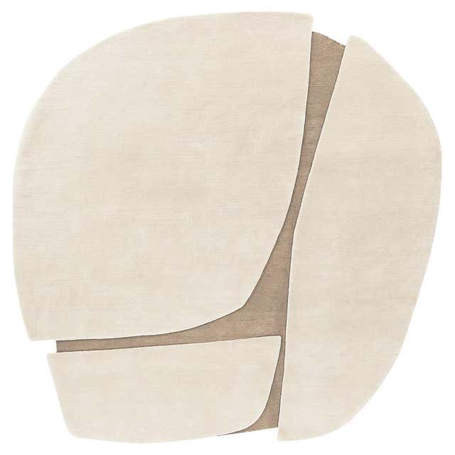 Sand Atlas – Beige and Taupe Hand-Knotted Wool Rug, Rectangular 300 by ...
