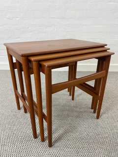 AT40 Nesting Tables in Teak by Hans Wegner for Andreas Tuck , 1960s