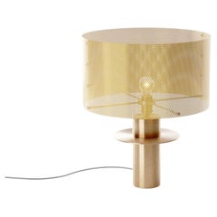Lámpara de mesa Atahualpa de latón macizo y acero inoxidable de Studio Marine Breynaert