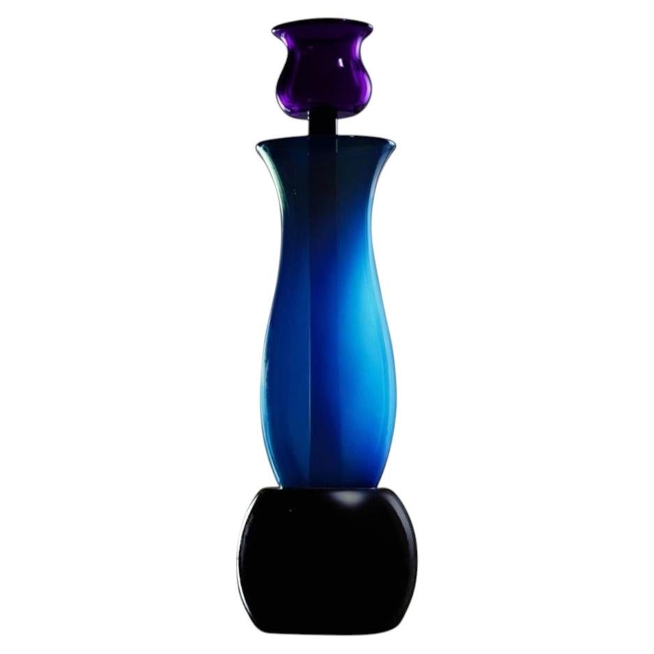 Vaso Atamante di Ettore Sottsass, vetro di Murano soffiato a mano, Memphis 1986, Italia