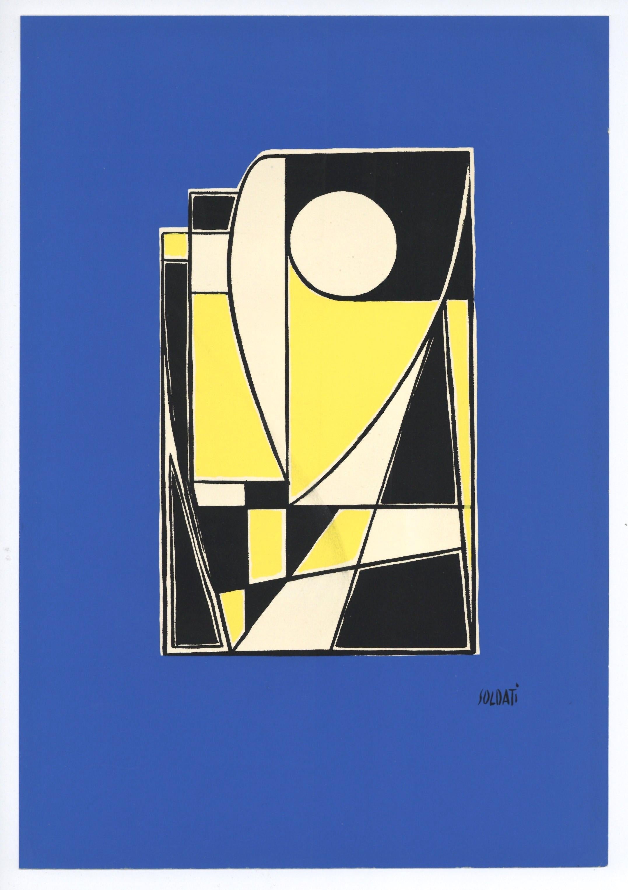 serigrafia originale - Print di Atanasio Soldati