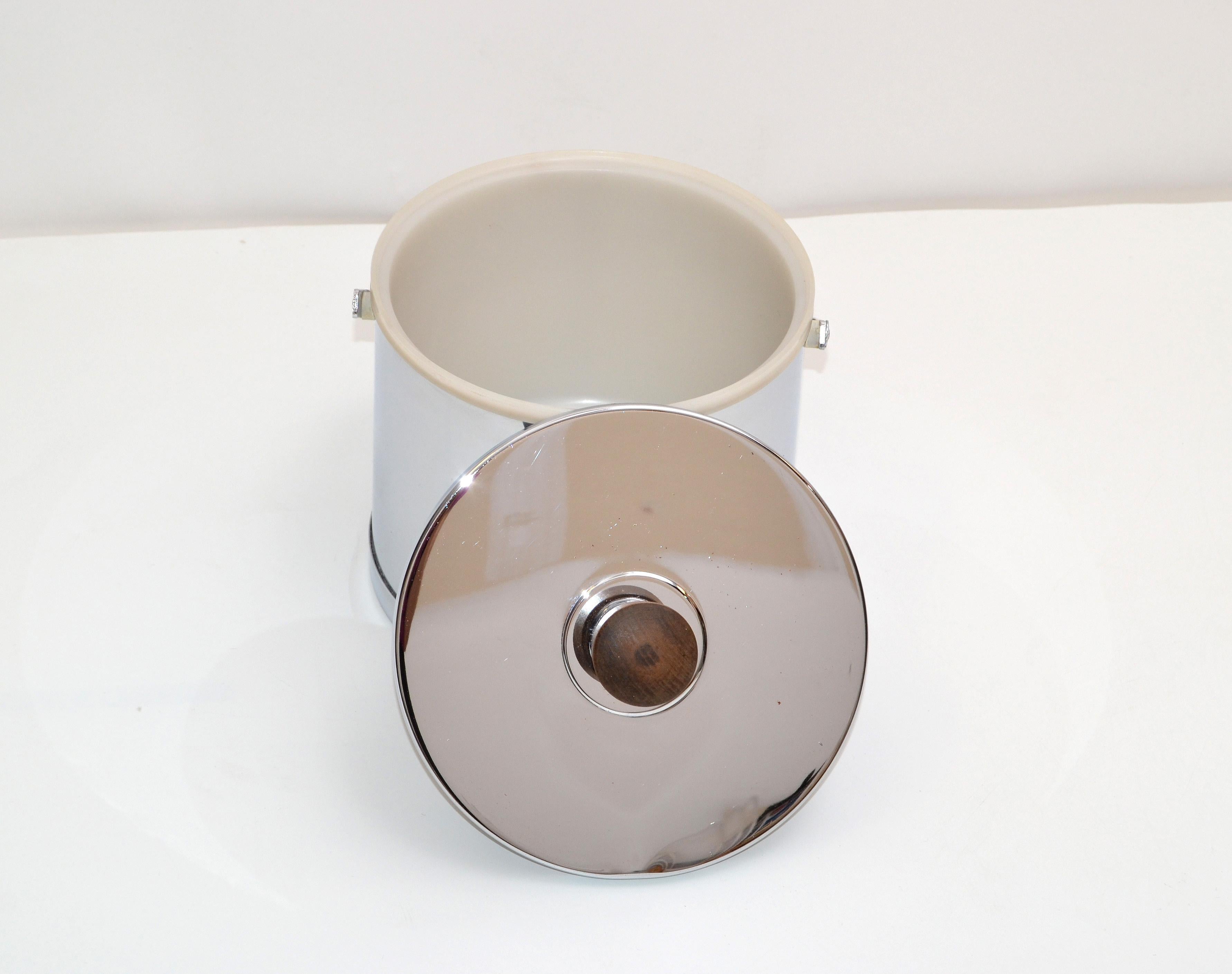ATAPCO Inox Stainless Steel American Mid-Century Modern Ice Cooler Bucket 1970 In Good Condition For Sale In Miami, FL