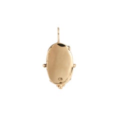Atargatis Pendant in Turquoise, 18 Karat Yellow Gold