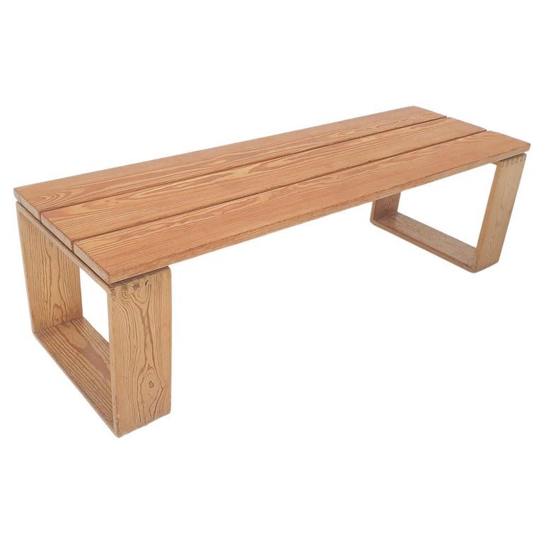 Ate Van Apeldoon Pinewood Bench, the Netherlands 1970s For Sale at 1stDibs
