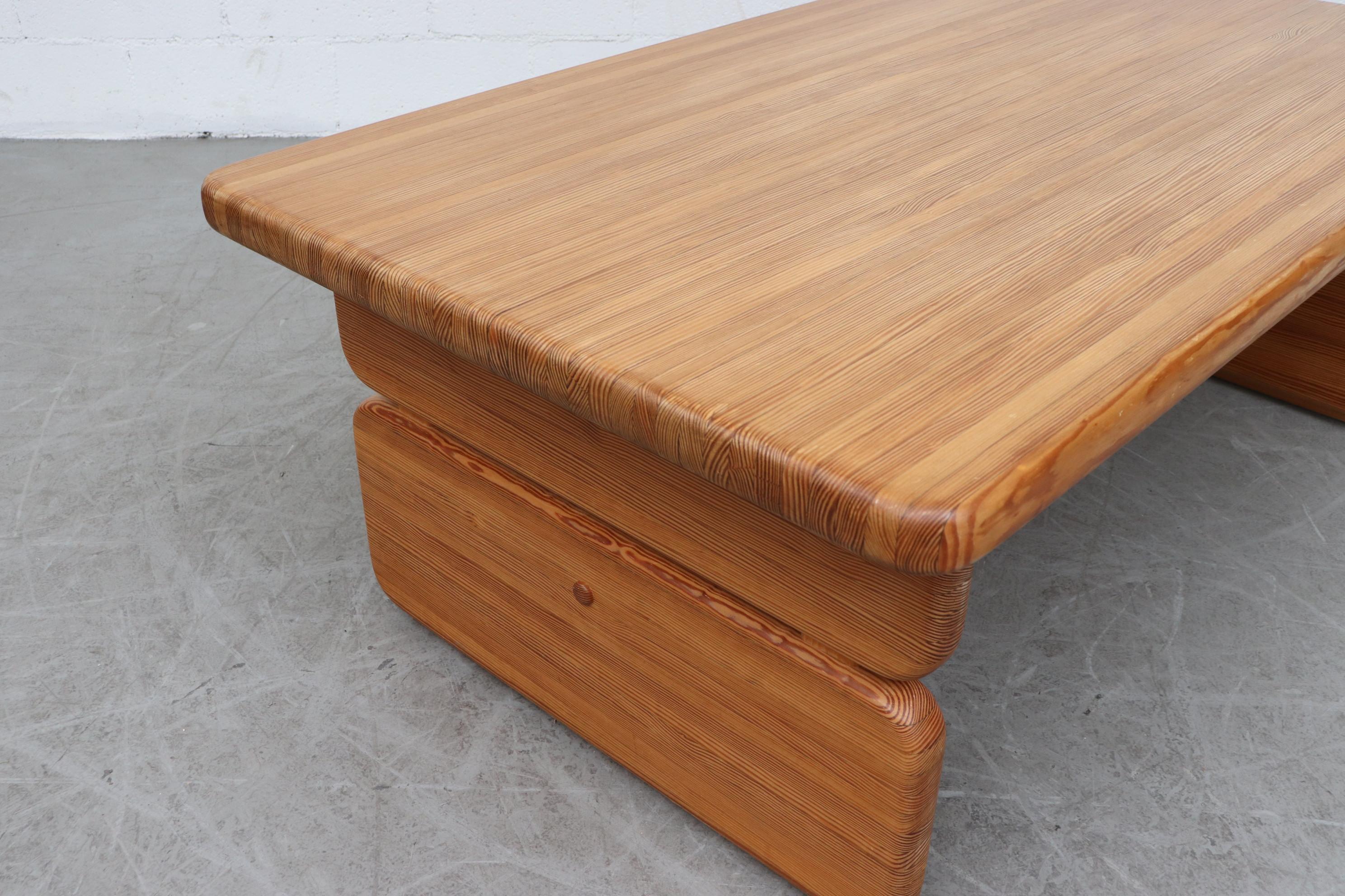 Wood Ate van Apeldoorn Inspired Large Pine Coffee Table