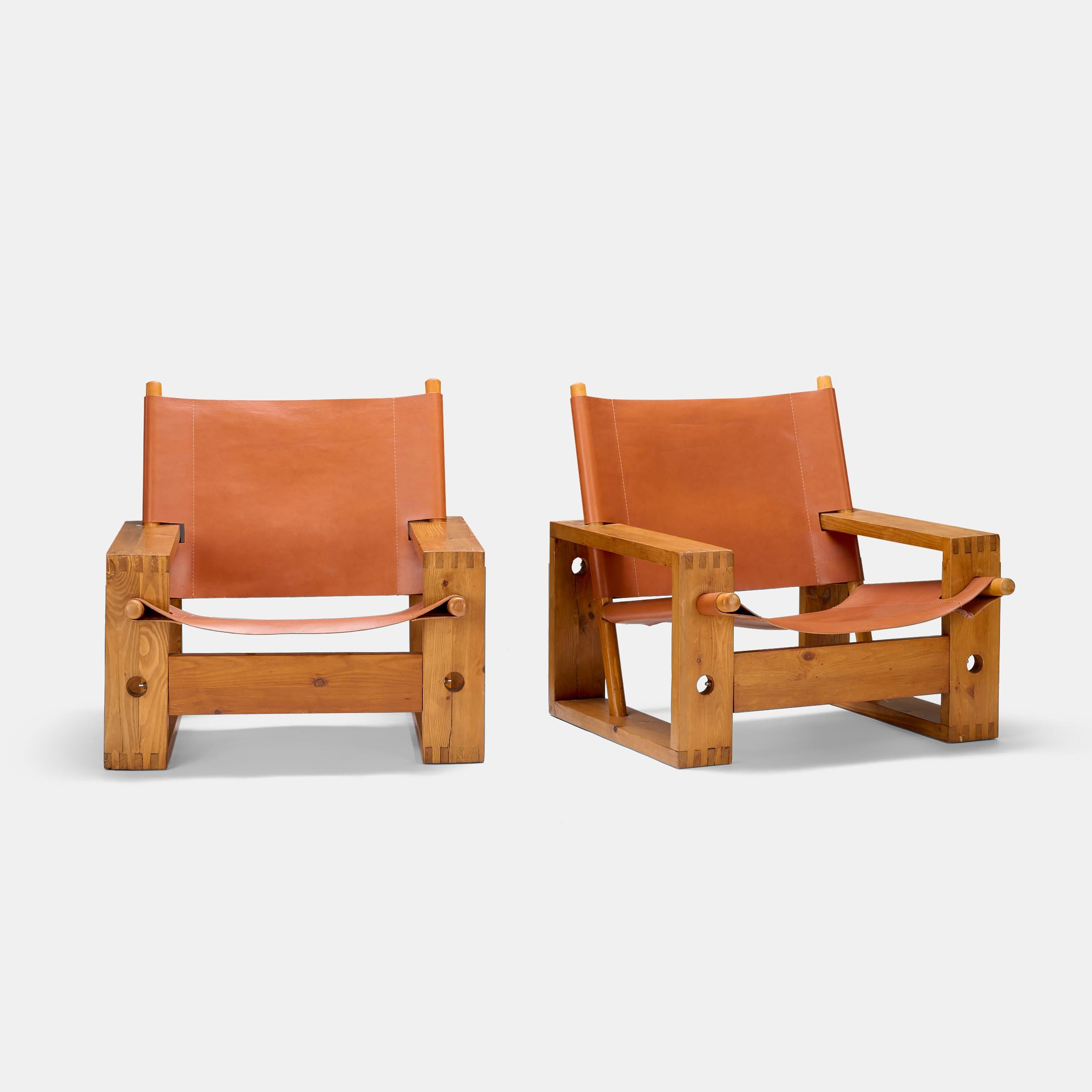 Ate Van Apeldoorn Paire de chaises longues pour Houtwerk Hattem, Pays-Bas années 1960 en vente 2