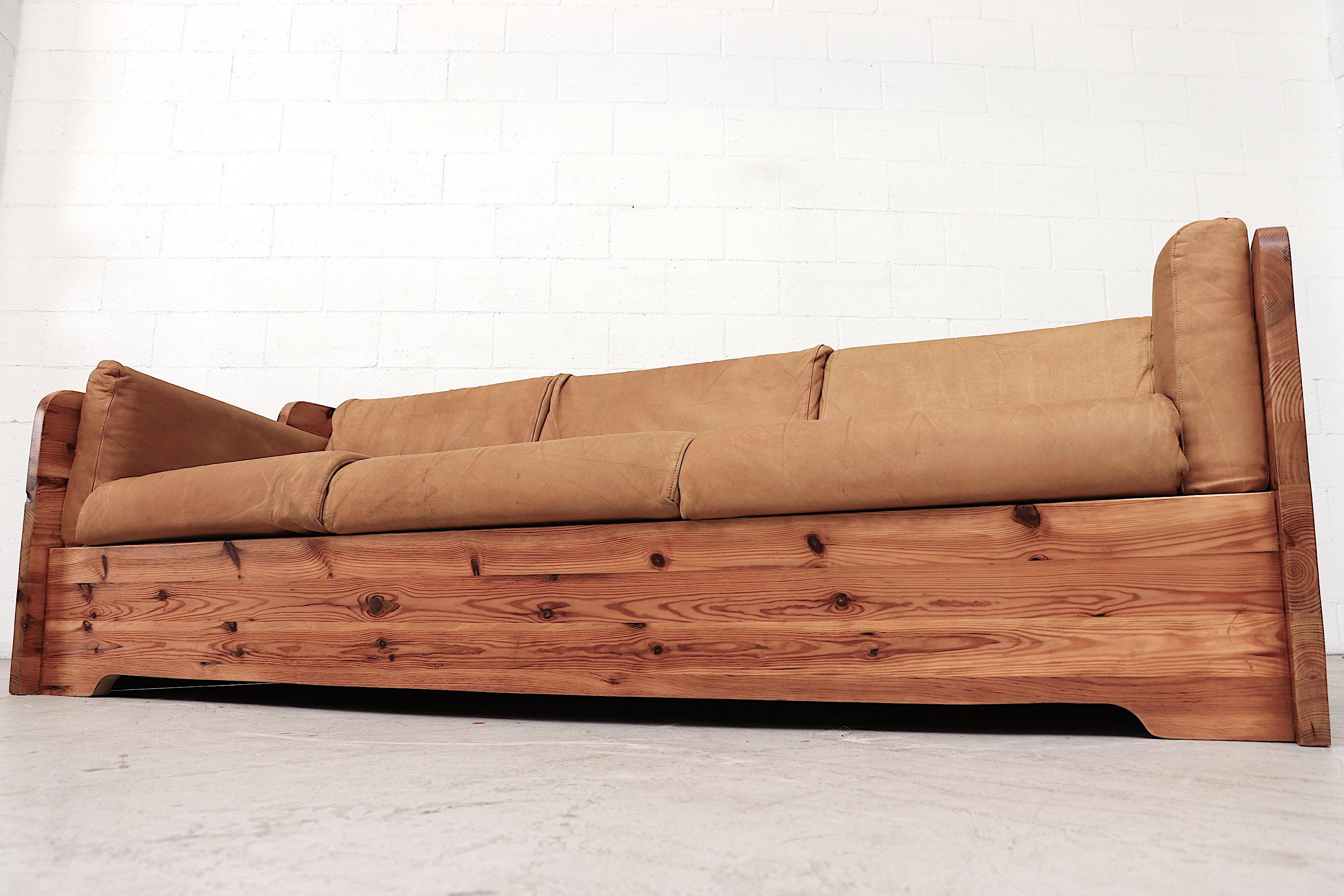 Ate van Apeldoorn Pine 3-Seat Sofa In Good Condition In Los Angeles, CA