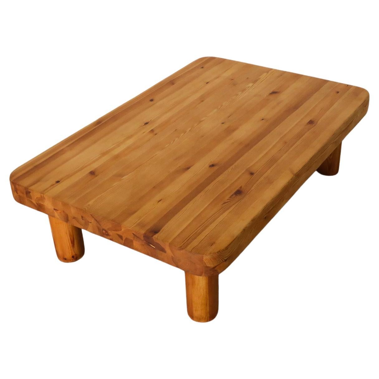 Ate van Apeldoorn Pine Coffee Table or Bench For Sale at 1stDibs