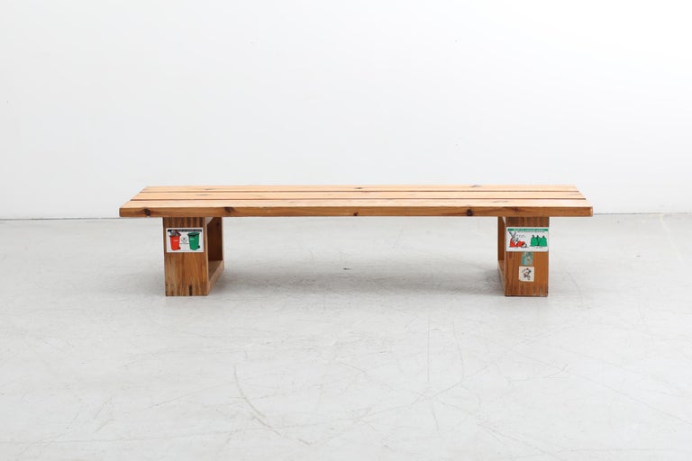 Ate van Apeldoorn Pine Slat Benches For Sale at 1stDibs
