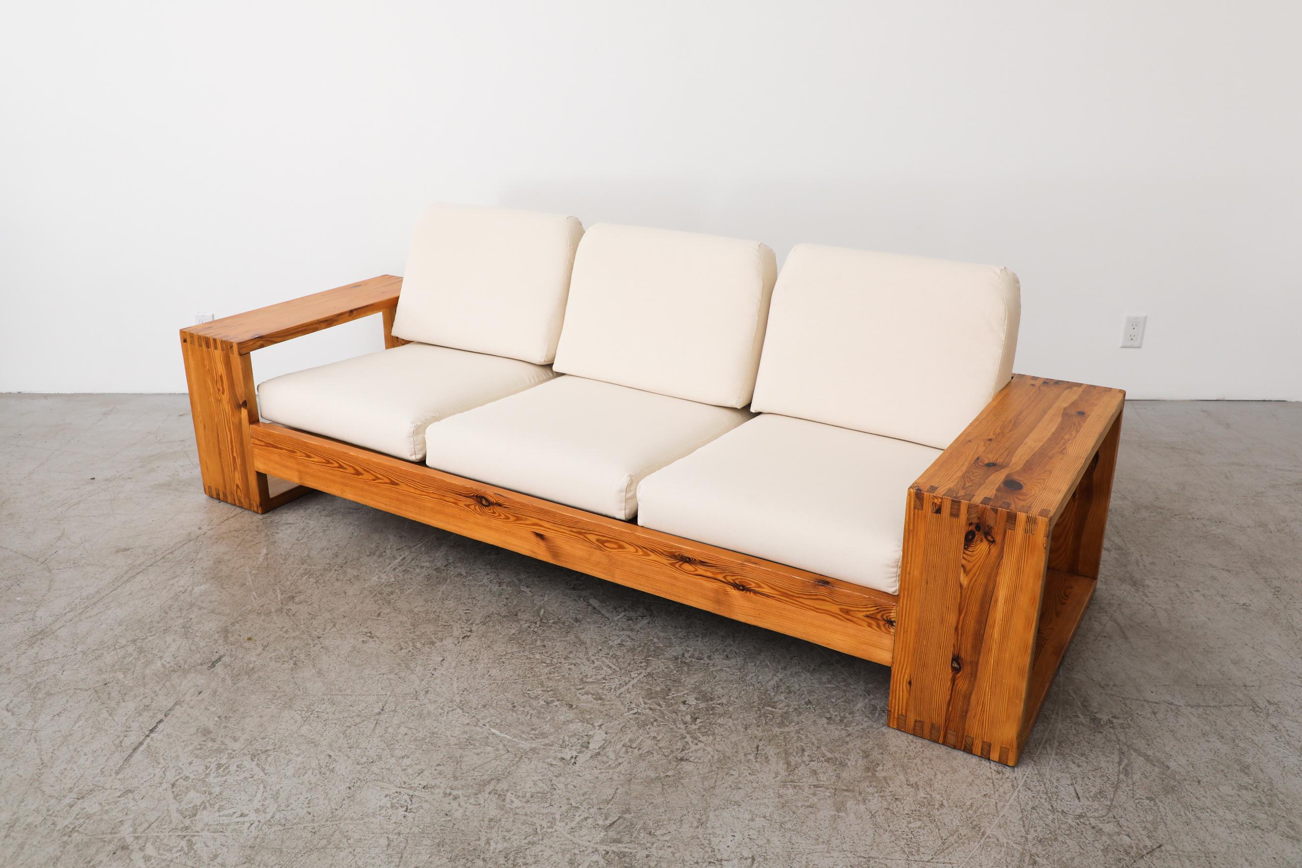 80s wood couch