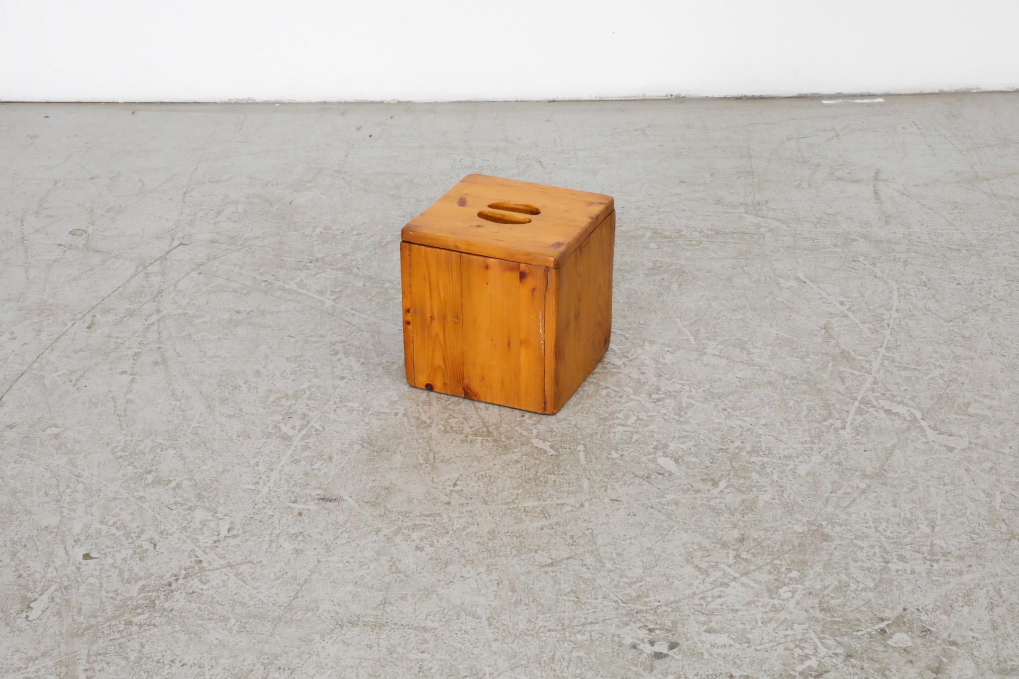 1960's Ate Van Apeldoorn Pine Storage Box with Lid For Sale 11
