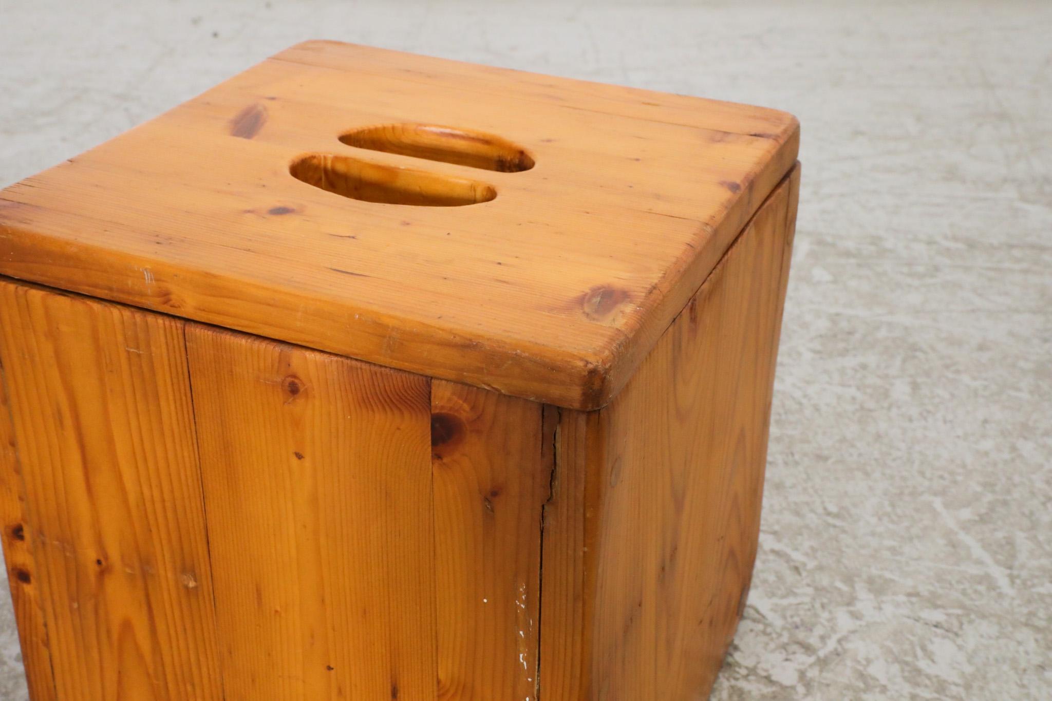 Ate Van Apeldoorn Pine Storage Box with Lid For Sale 3