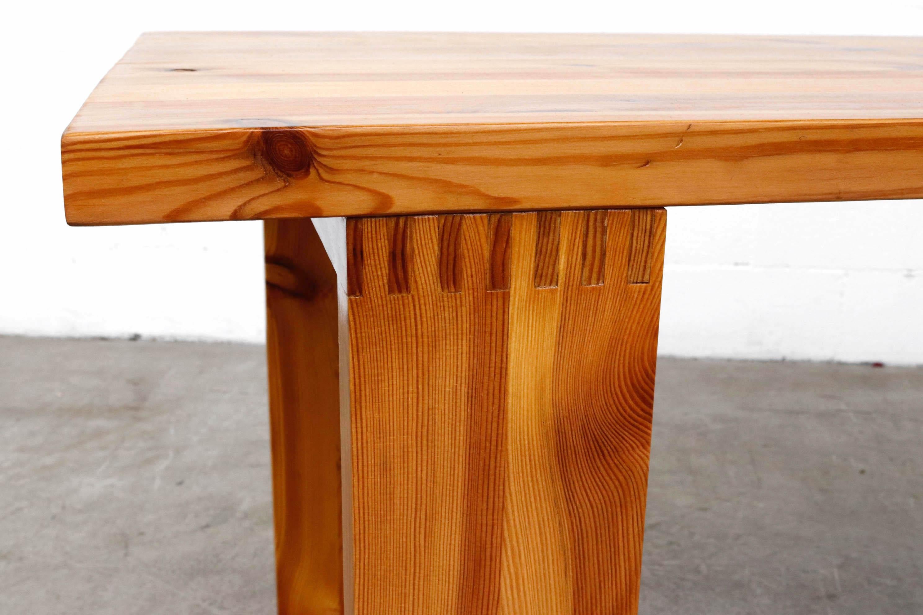 Ate Van Apeldoorn Pine Table with Square Legs 1