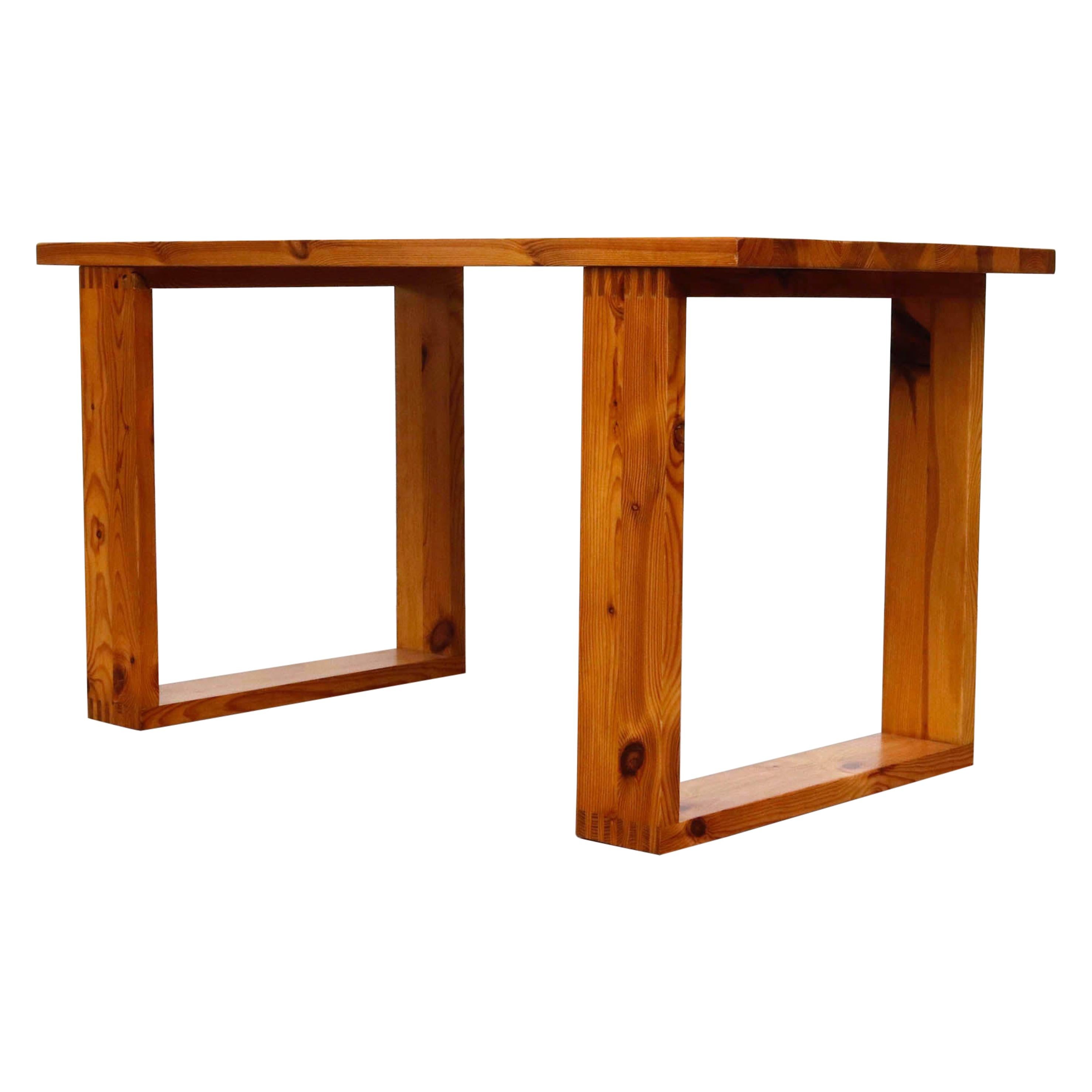 Ate Van Apeldoorn Pine Table with Square Legs