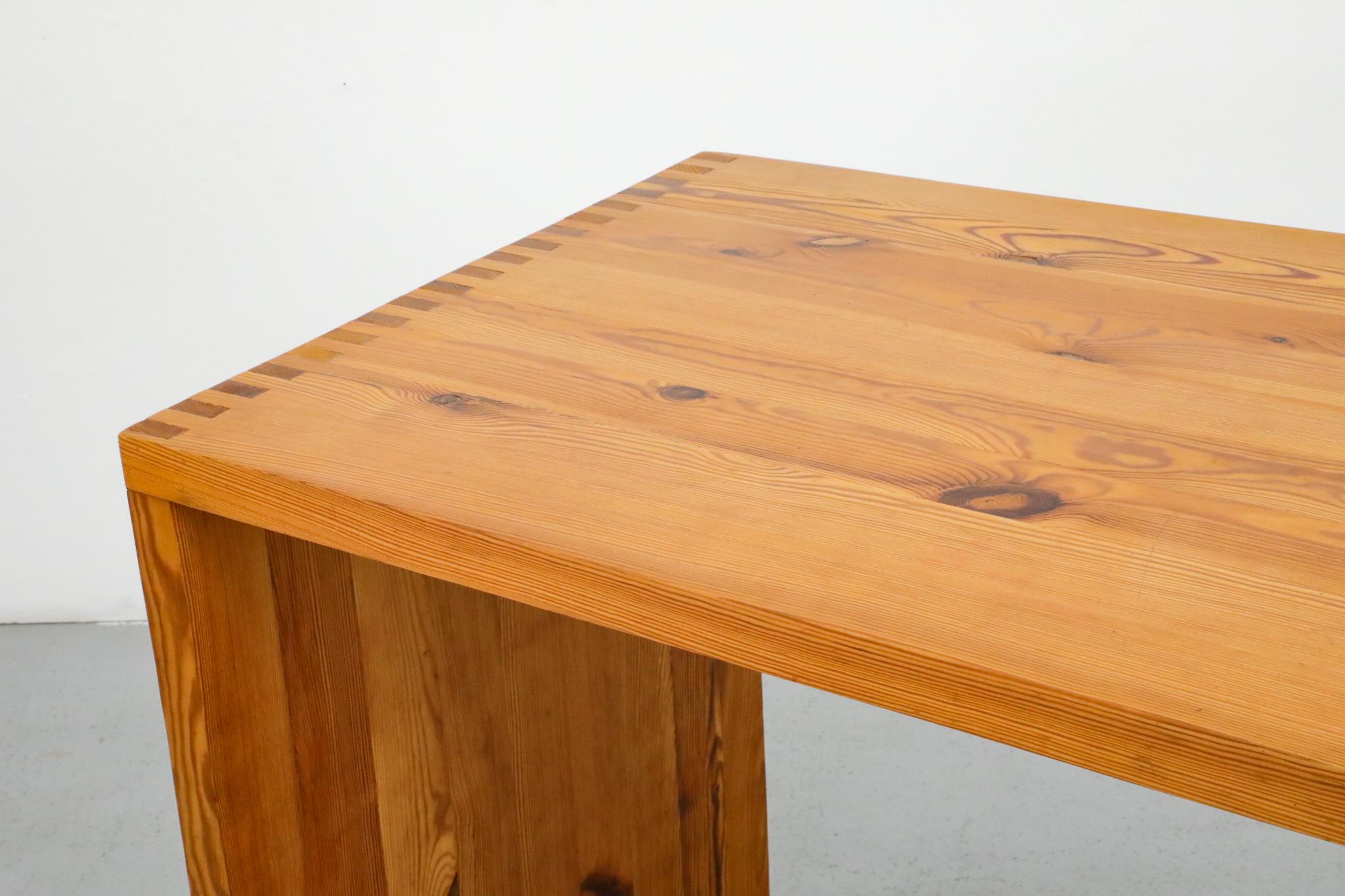Ate Van Apeldoorn Pine Waterfall Console Table or Desk 4