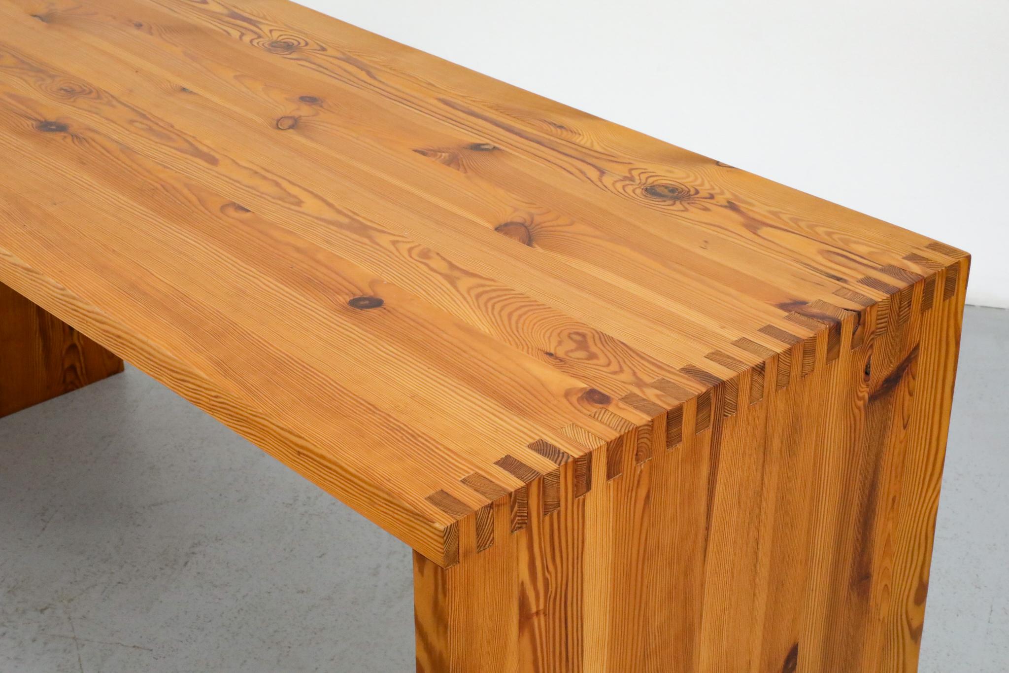 Ate Van Apeldoorn Pine Waterfall Console Table or Desk 5