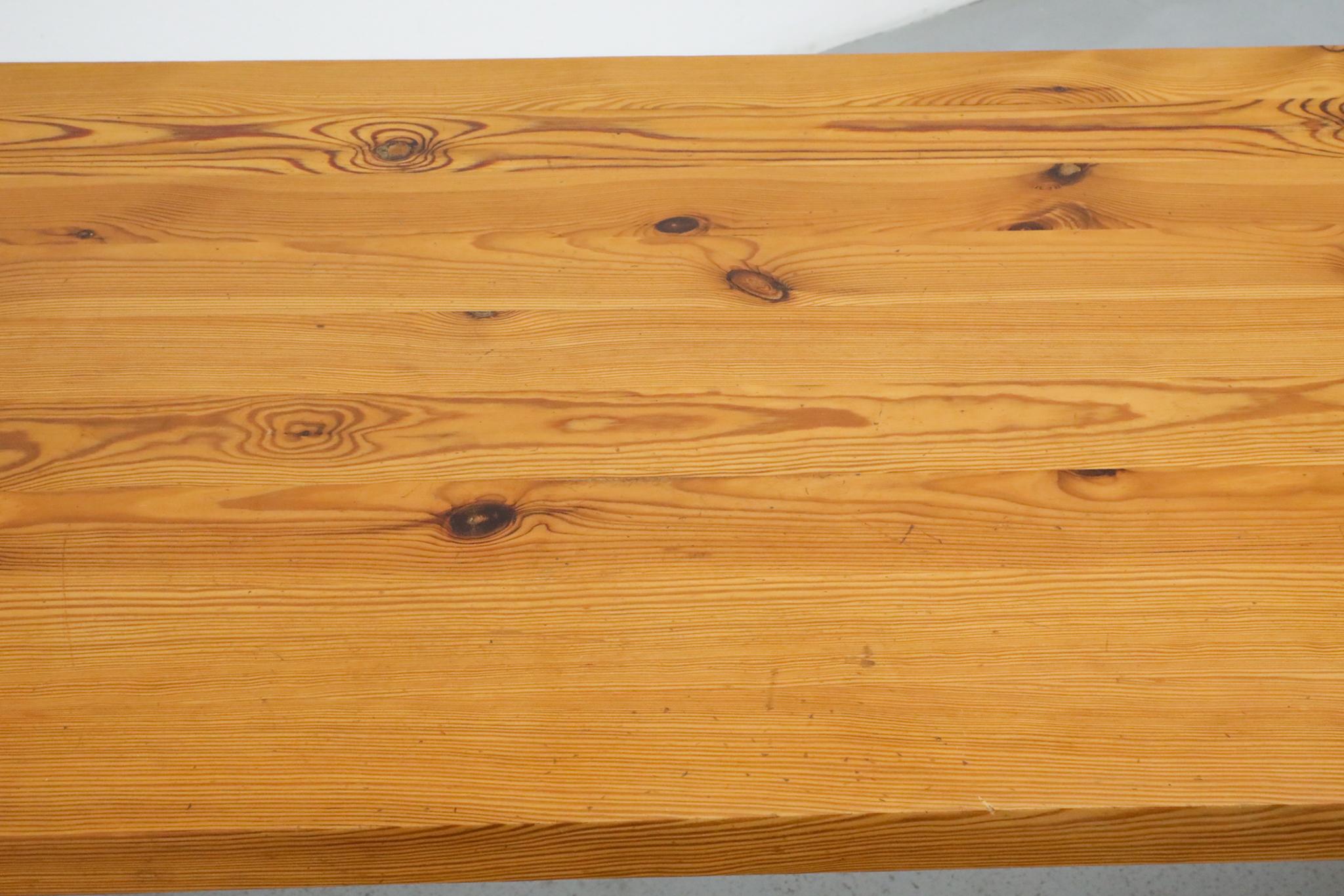Ate Van Apeldoorn Pine Waterfall Console Table or Desk 6