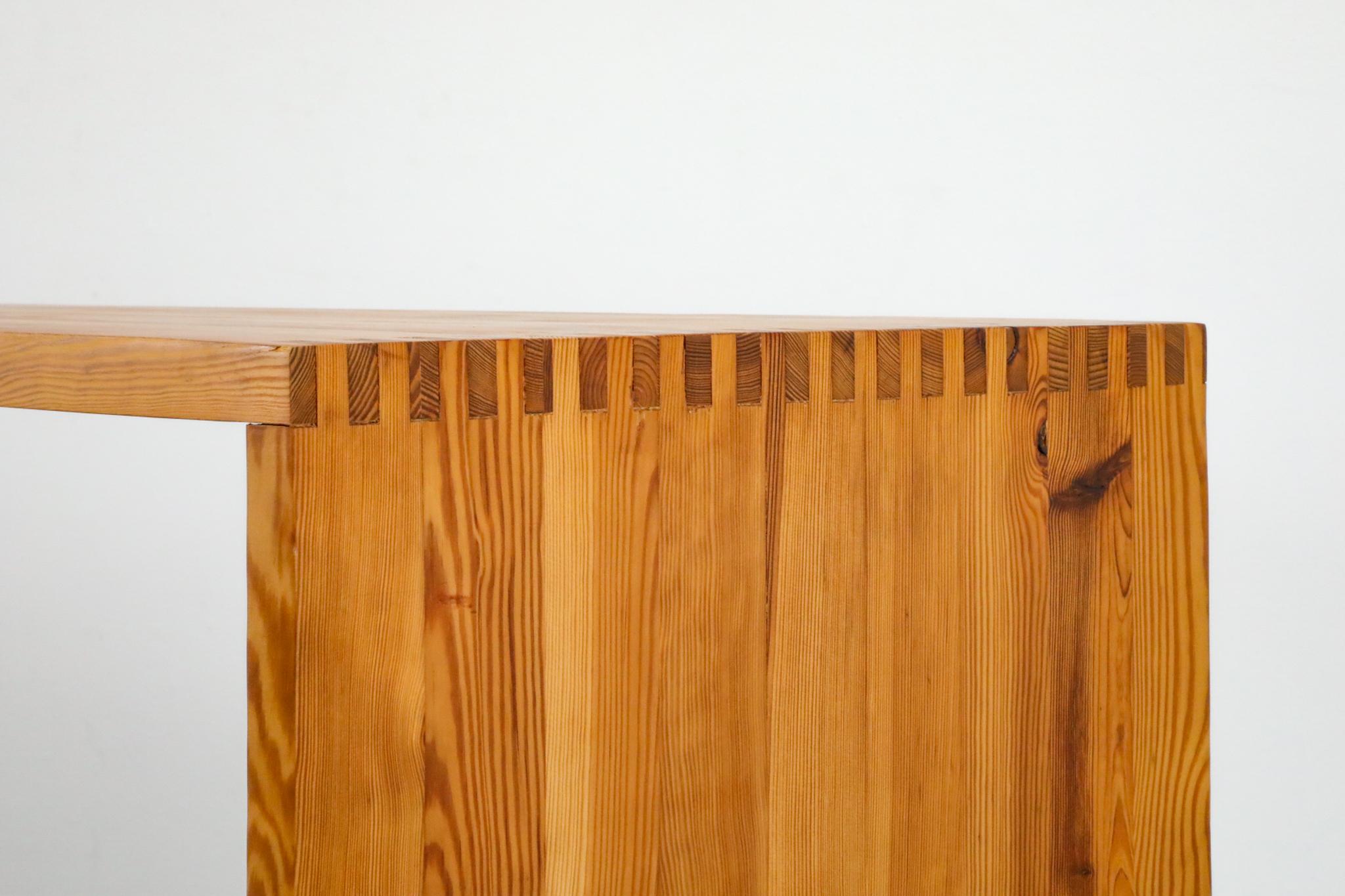 Ate Van Apeldoorn Pine Waterfall Console Table or Desk 8