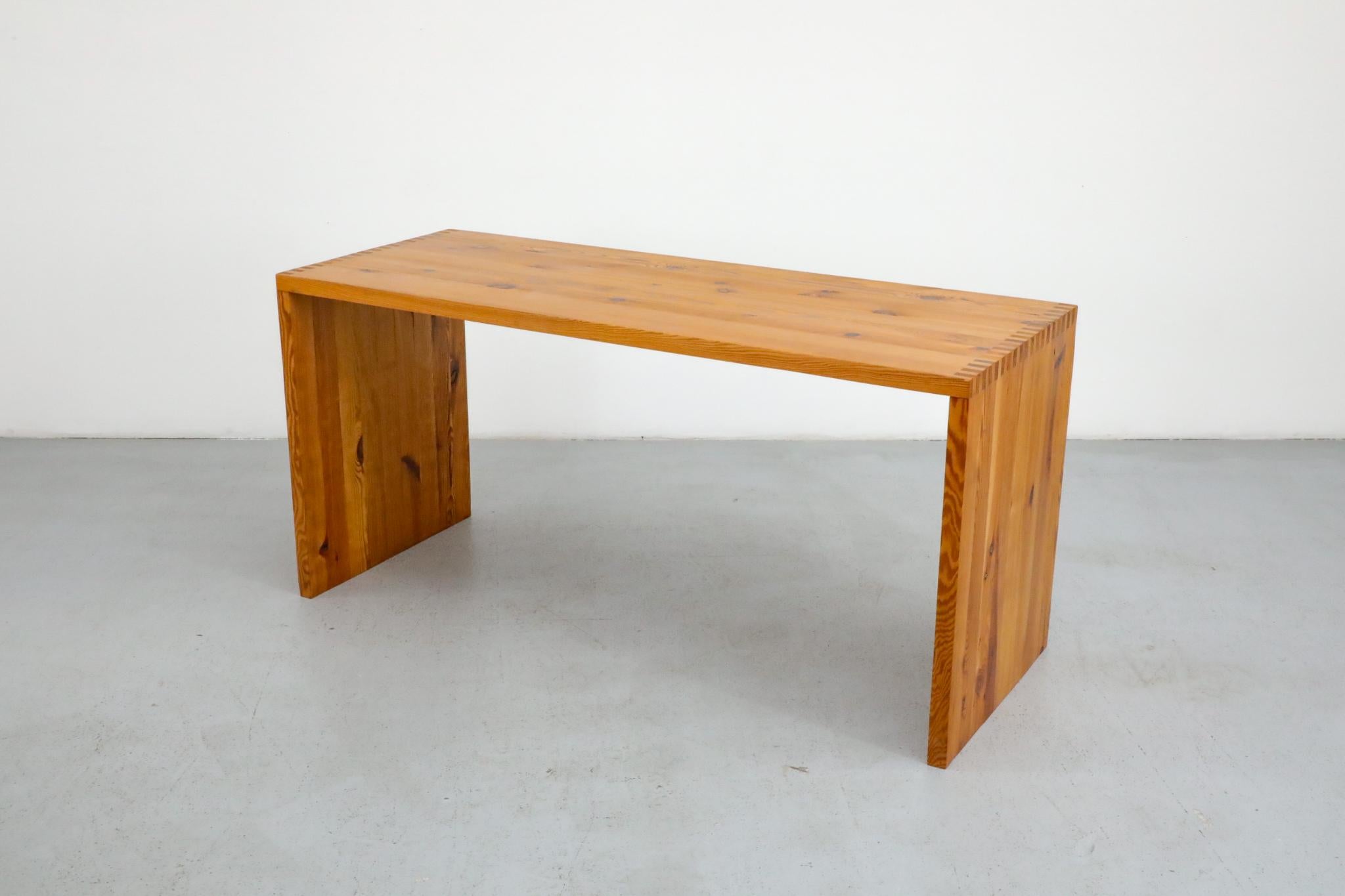 Ate Van Apeldoorn Pine Waterfall Console Table or Desk 2
