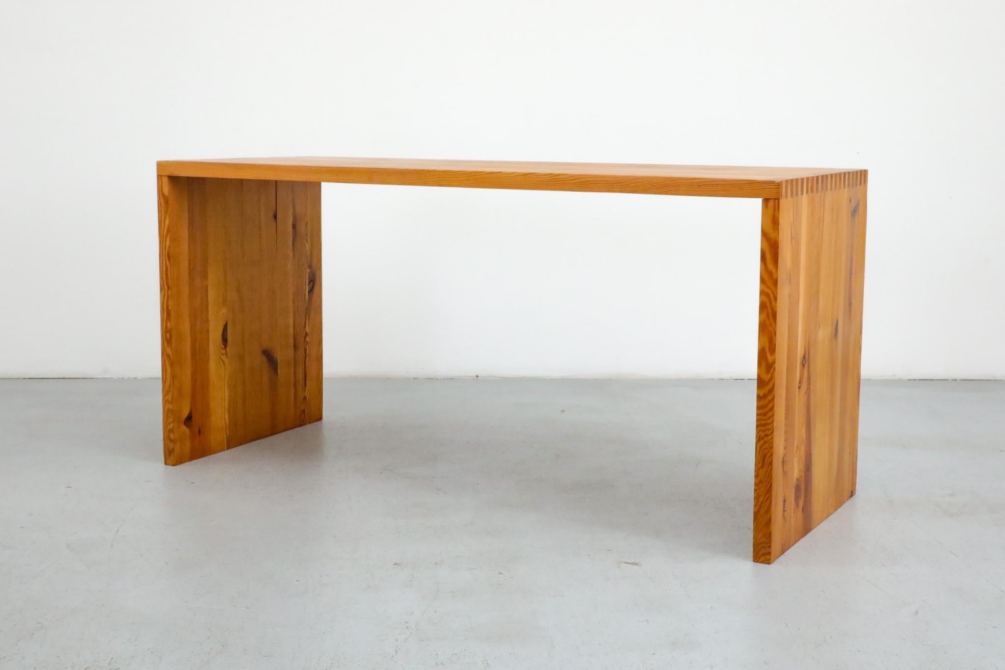 Ate Van Apeldoorn Pine Waterfall Console Table or Desk 3