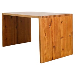 Ate Van Apeldoorn Pine Waterfall Dining Table or Desk