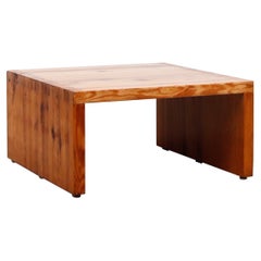 Ate Van Apeldoorn Small 'Waterfall' Pine Side or Coffee Table