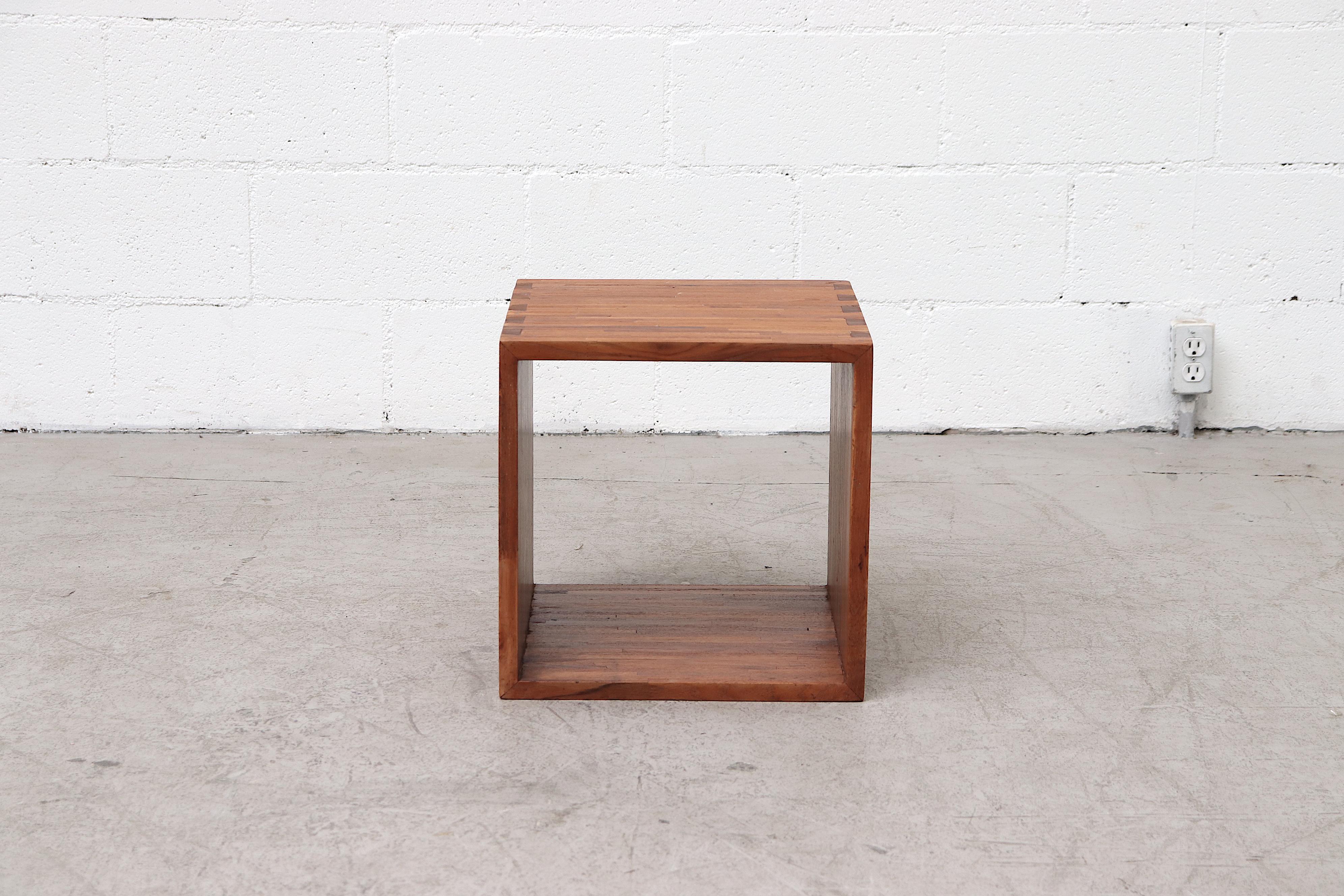 Mid-Century Modern Ate Van Apeldoorn Style Cube Side Table
