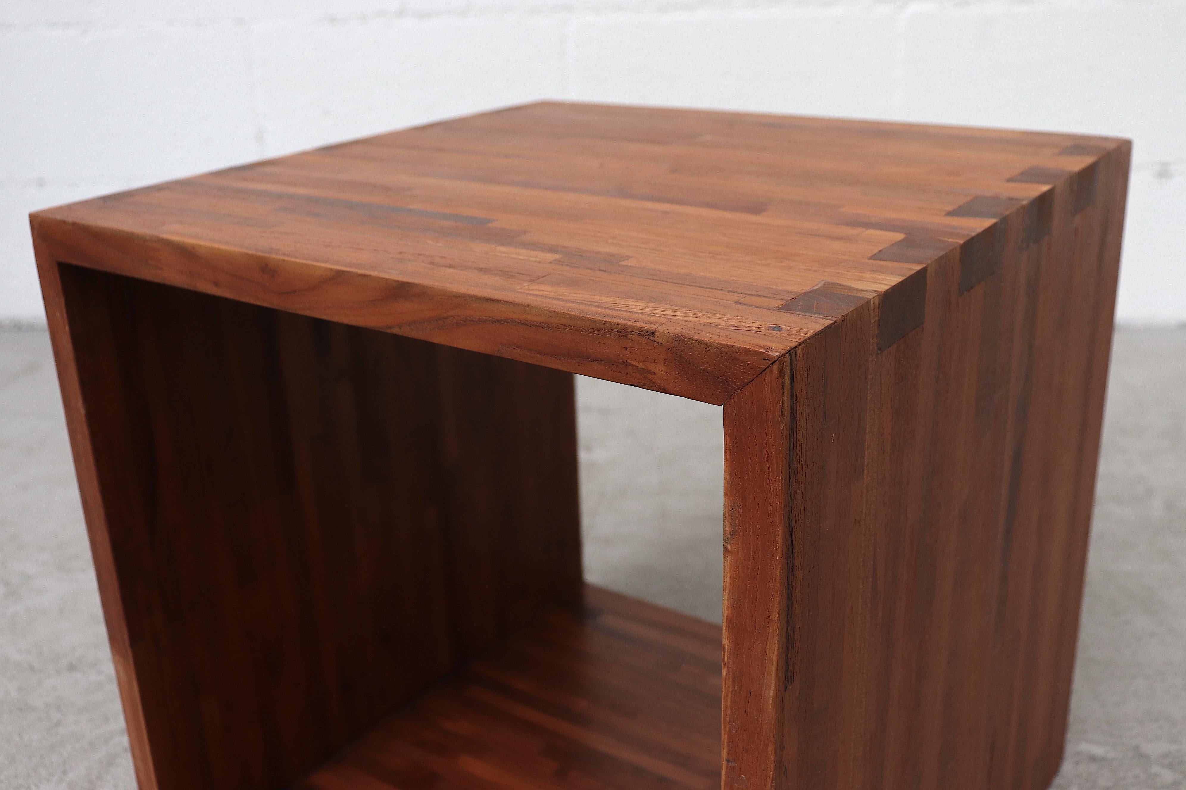 Pine Ate Van Apeldoorn Style Cube Side Table