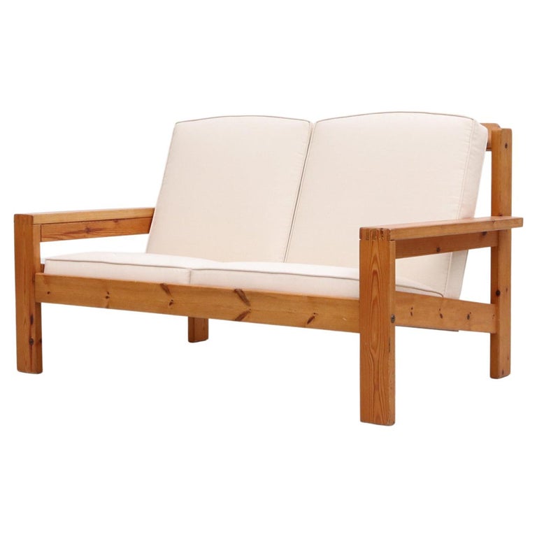 Ate van Apeldoorn Style Pine Loveseat at 1stDibs