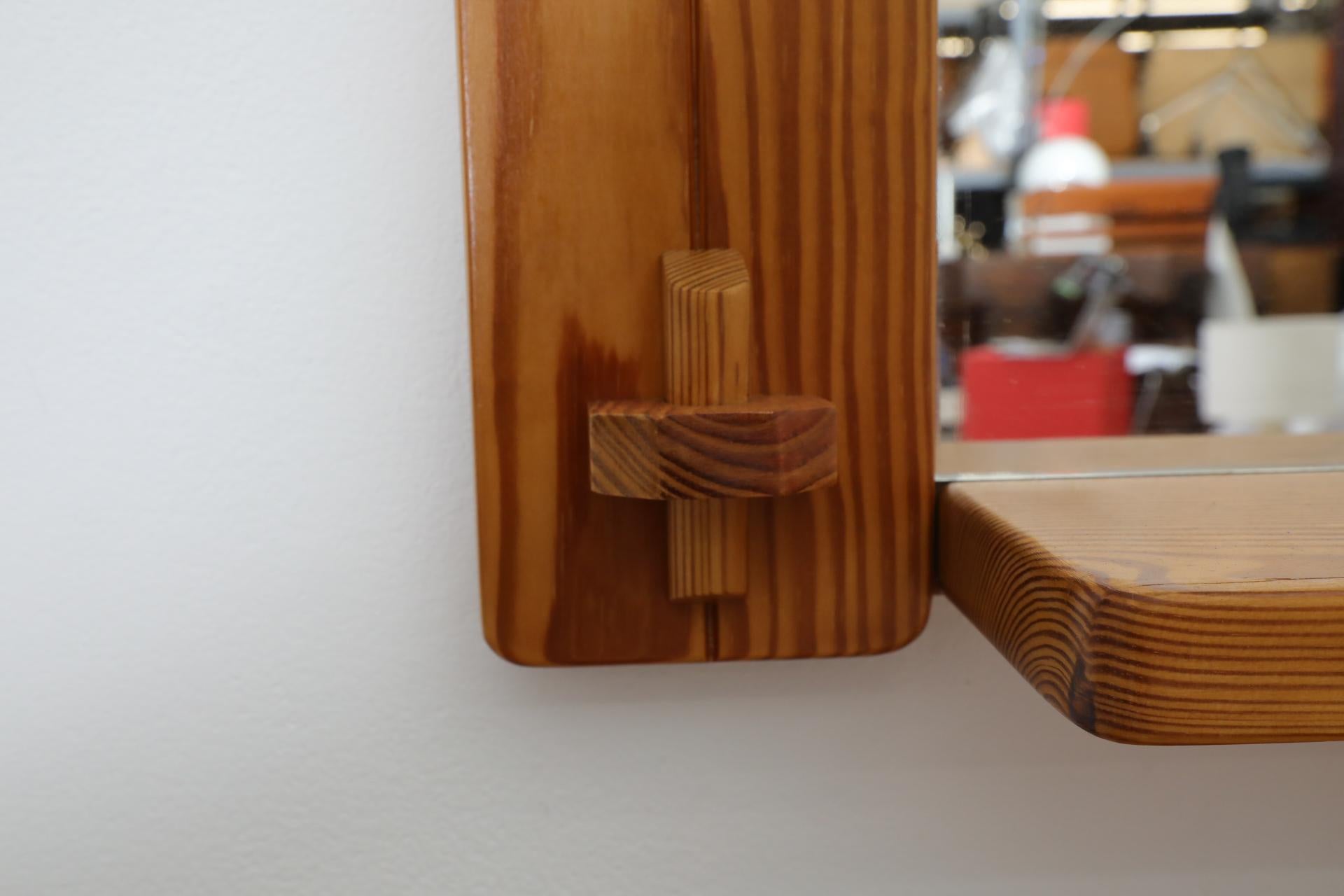 Ensemble de coiffeuses en pin de style Ate van Apeldoorn avec tiroirs, miroir mural et tabouret en vente 11