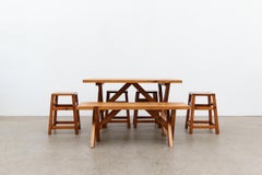 Ate Van Apeldoorn X Base Pine Table with Bench