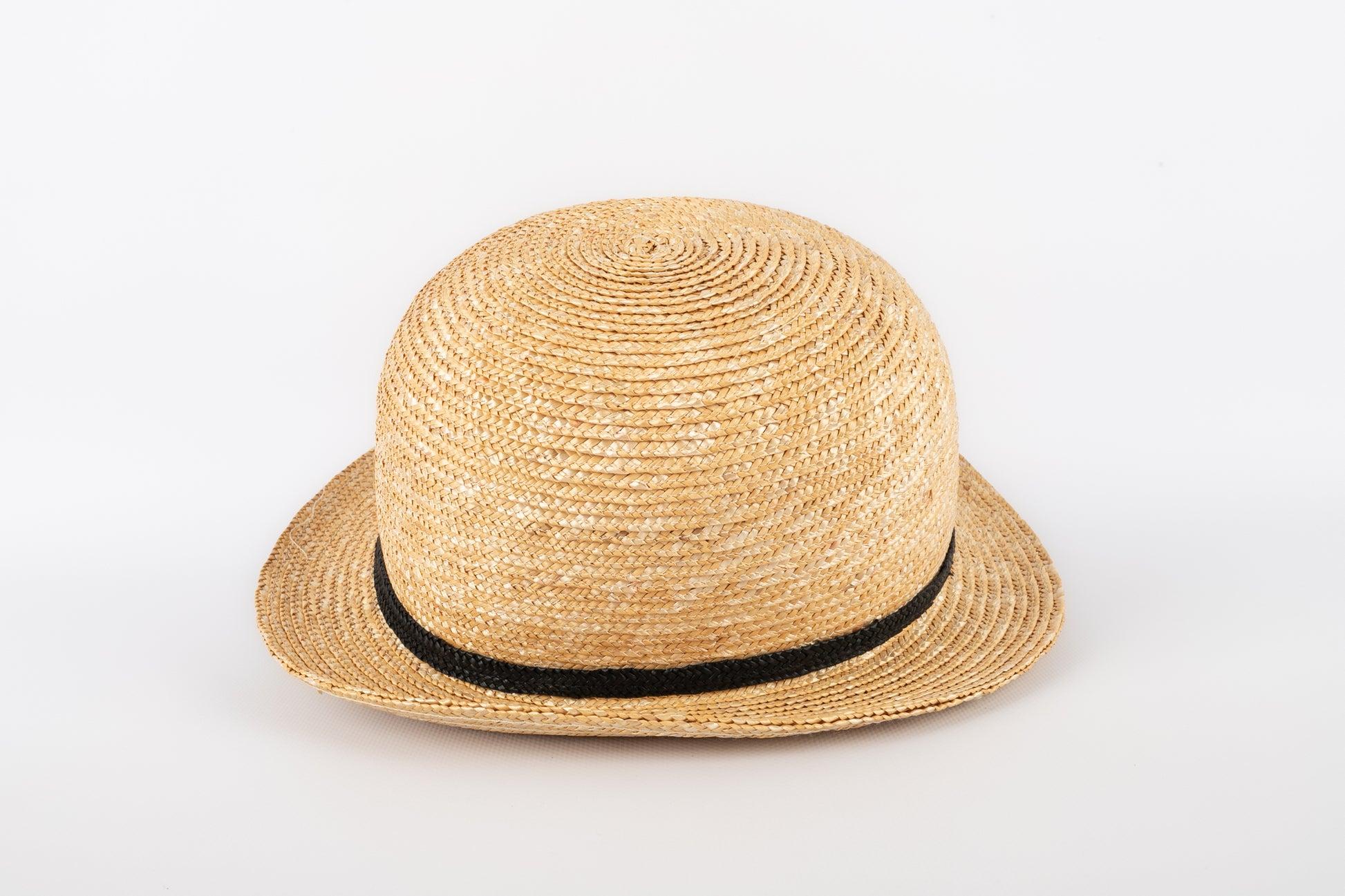 Atelier 144 Straw Asymmetrical Hat For Sale 1