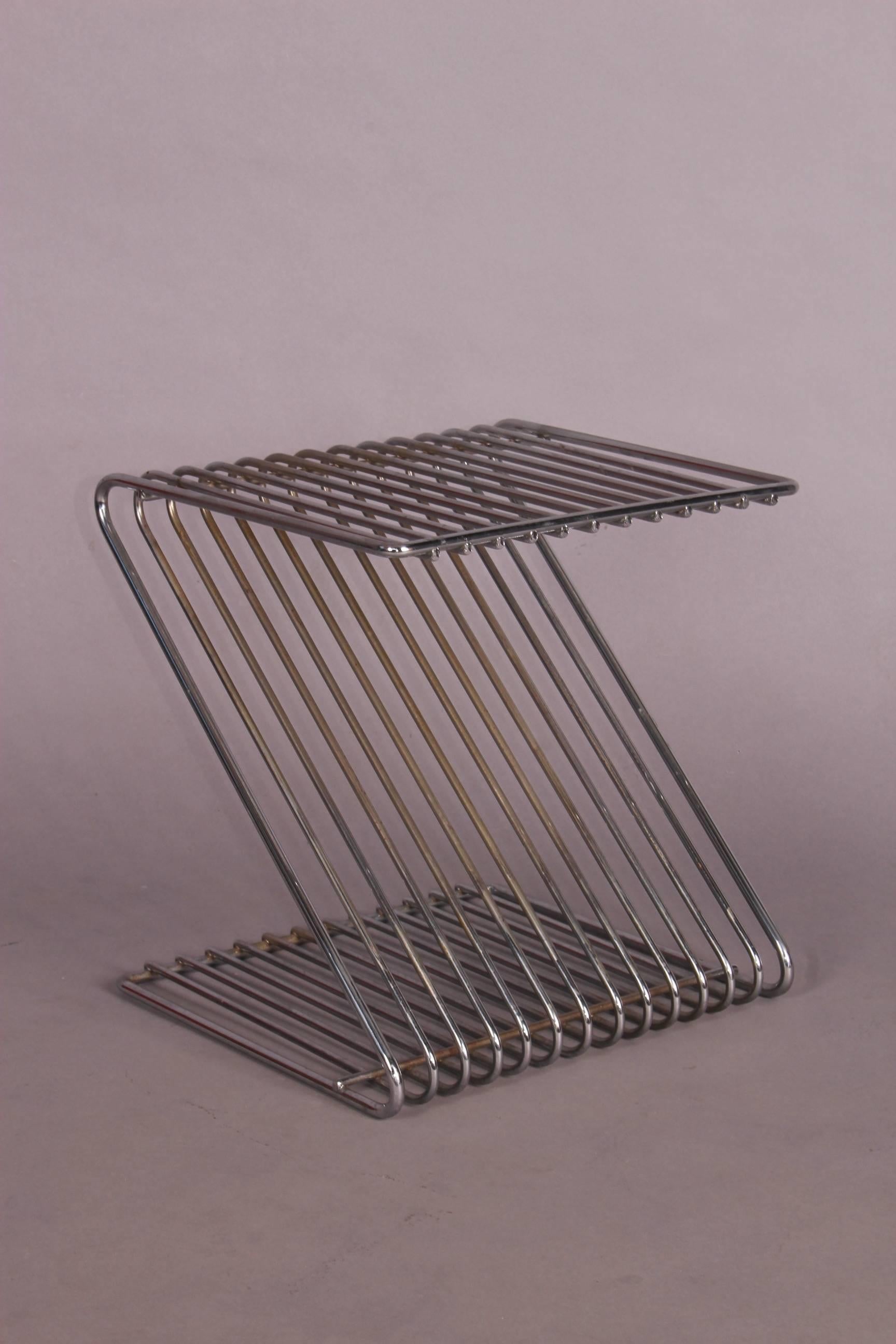 Atelier A metal stool.