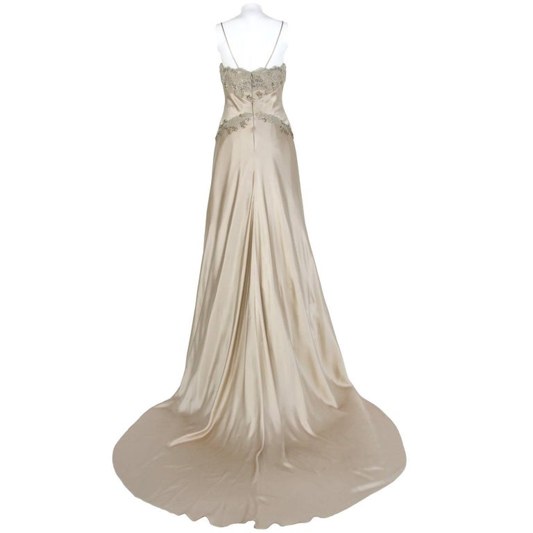 Atelier Aimée Beige Vintage Wedding Dress, 2000s at 1stDibs | aimee ...