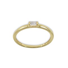 Atelier All Day 14 Karat Gold and Diamond Pinky Ring