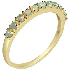Atelier All Day 14 Karat Gold and Opal Half Eternity Ring