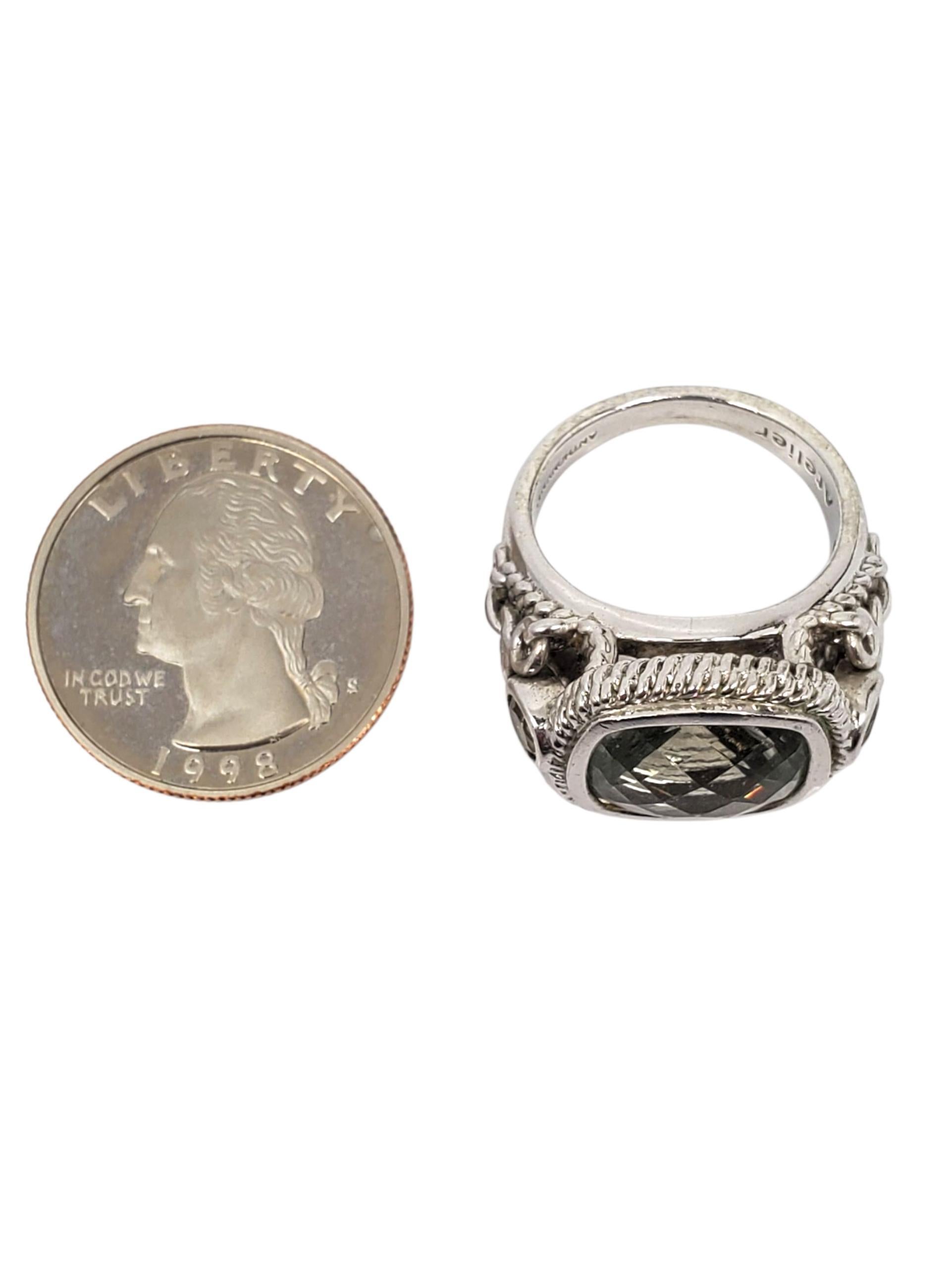 Atelier Anthony Nak Anello in argento sterling con quarzo blu e verde misura 8 #23729 in vendita 2