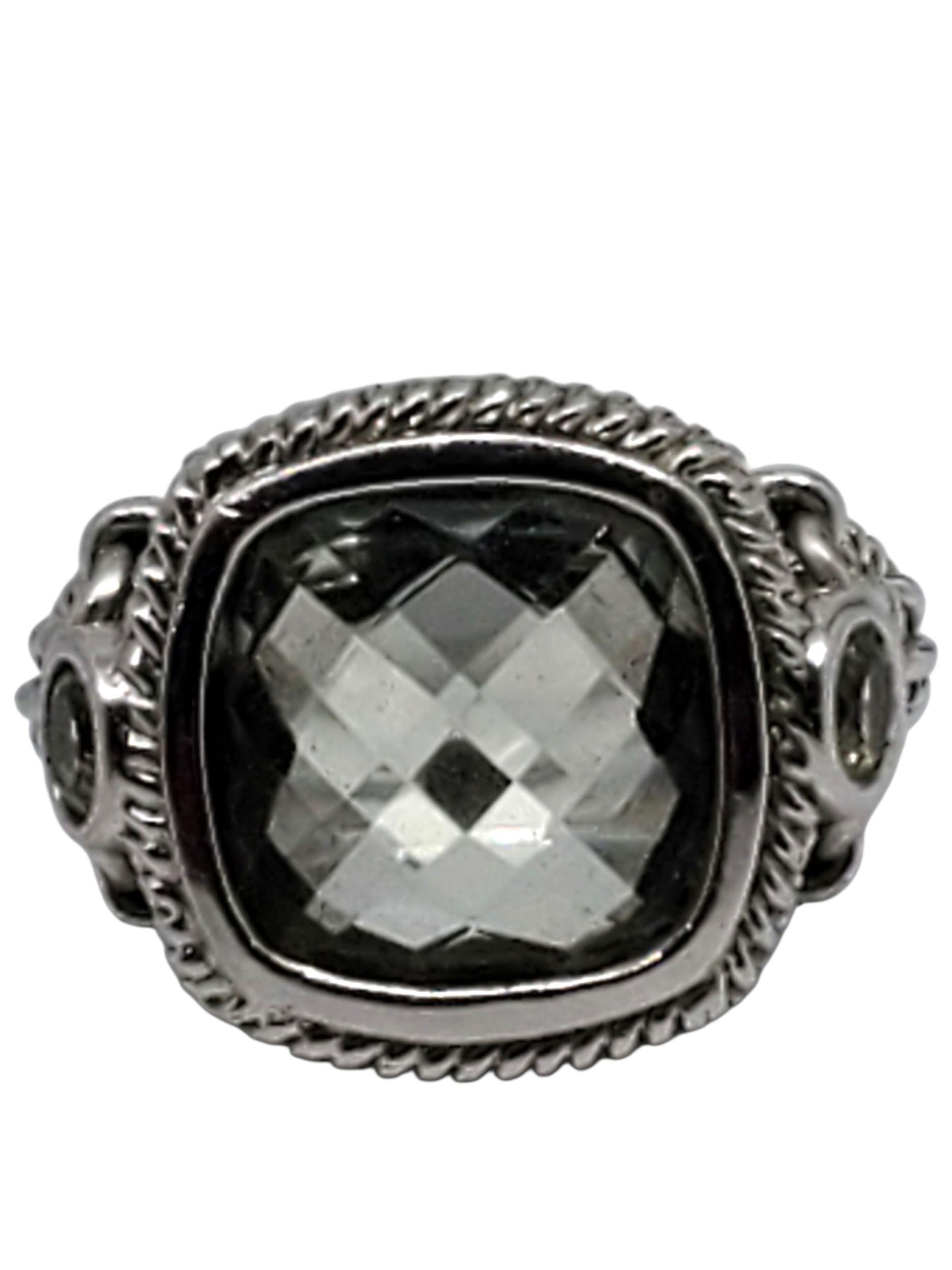 Atelier Anthony Nak Anello in argento sterling con quarzo blu e verde misura 8 #23729