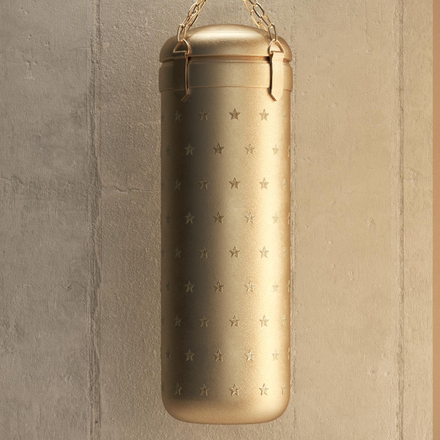 gold punching bag