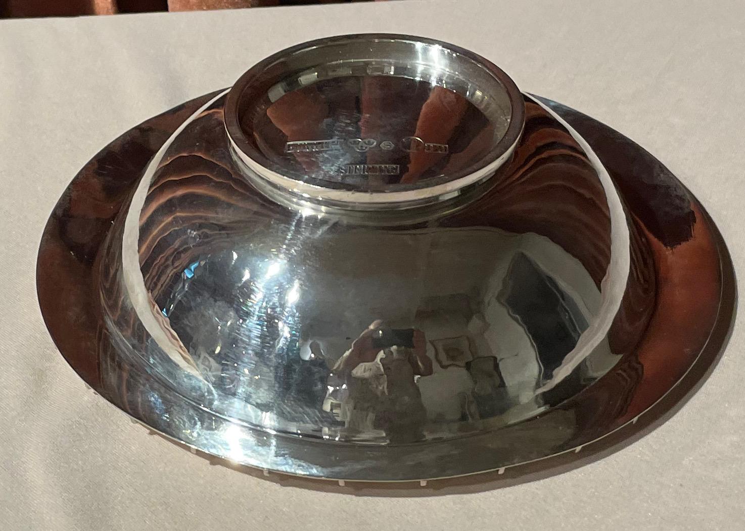 Mid-20th Century Atelier Borgila Art Deco Sterling Silver Bowl For Sale