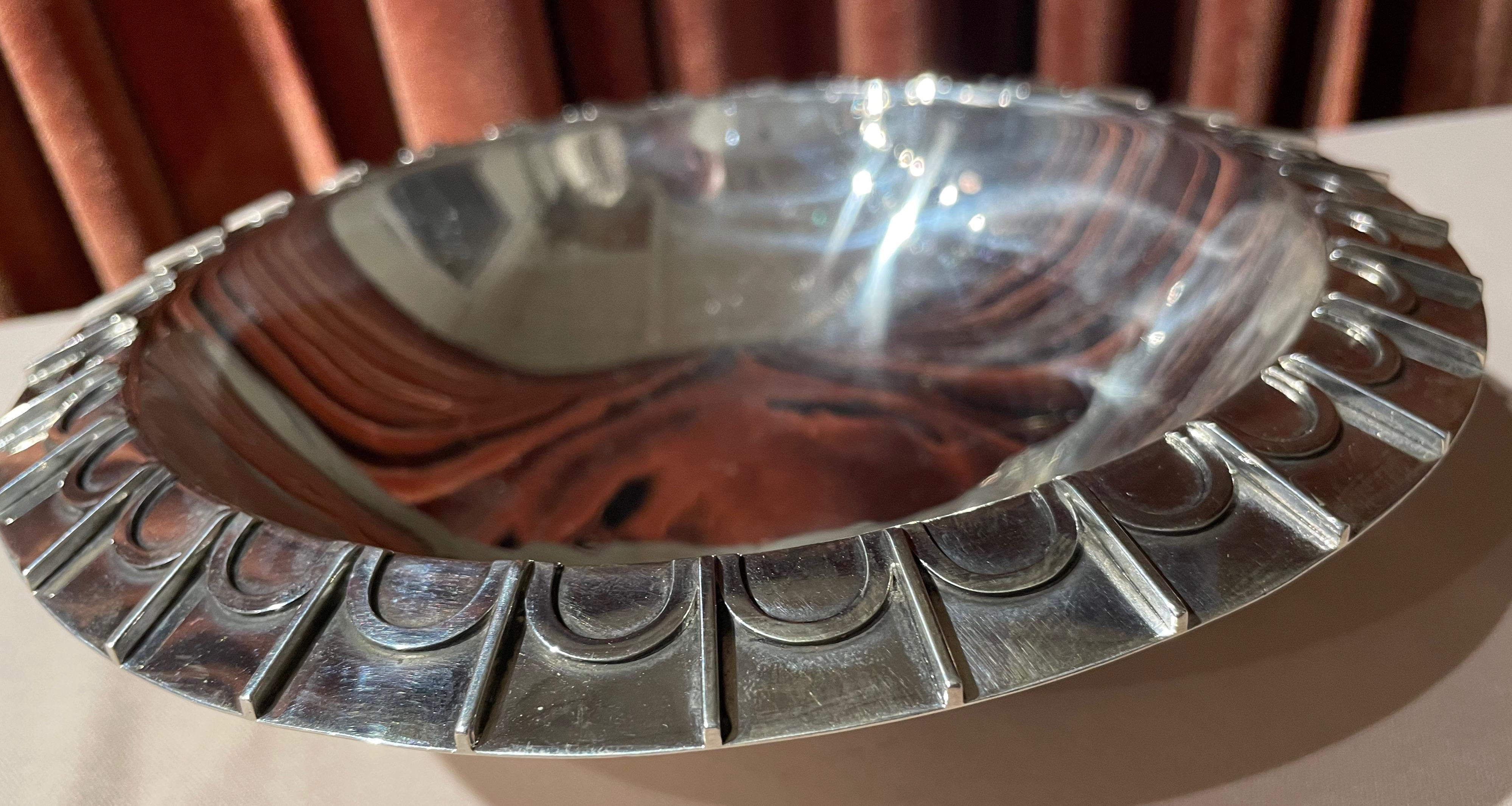 Atelier Borgila Art Deco Sterling Silver Bowl For Sale 4