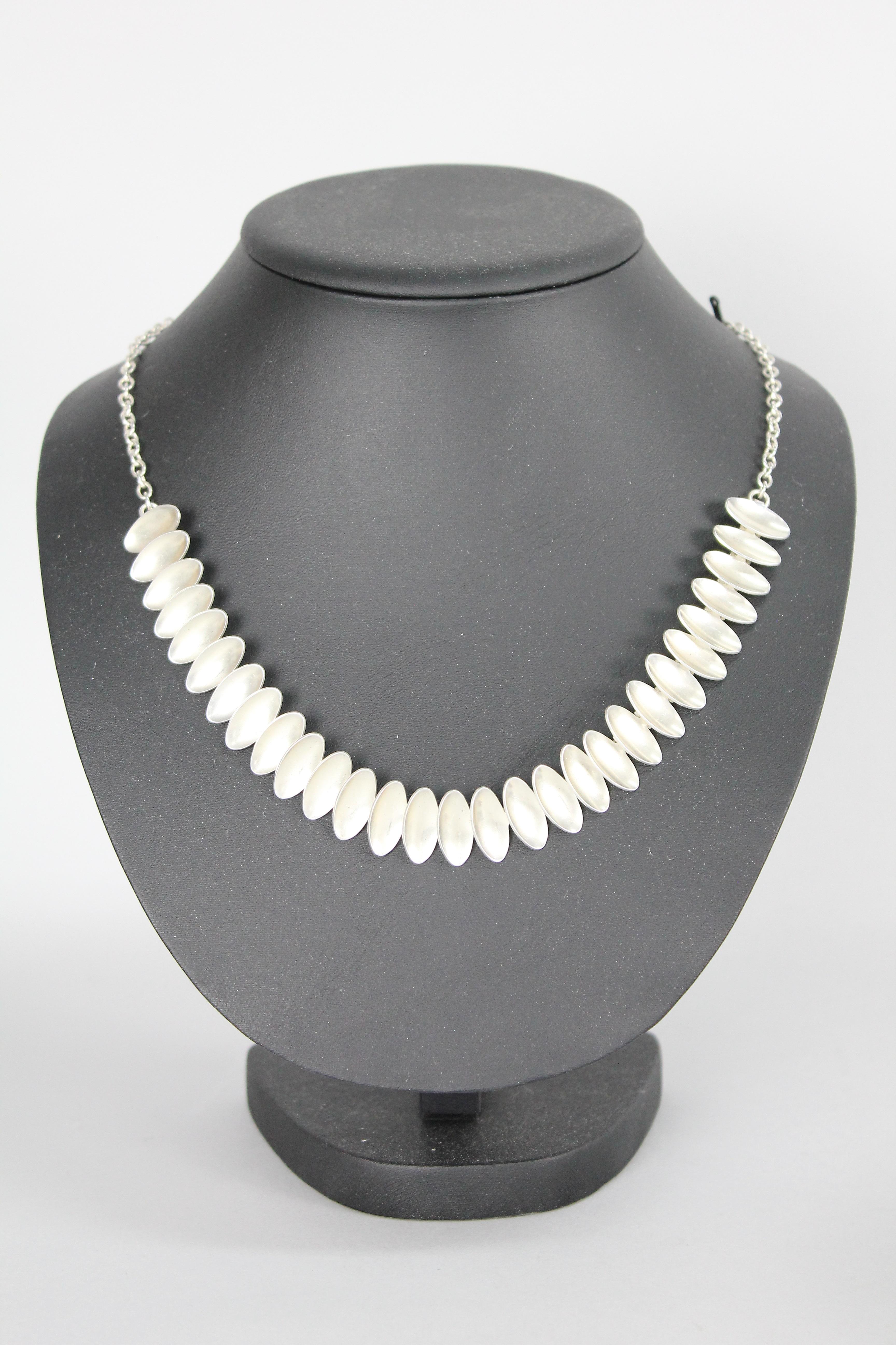 Atelier Borgila Neclace, Svezia 1957 in argento sterling In condizioni buone in vendita a Skanninge, SE