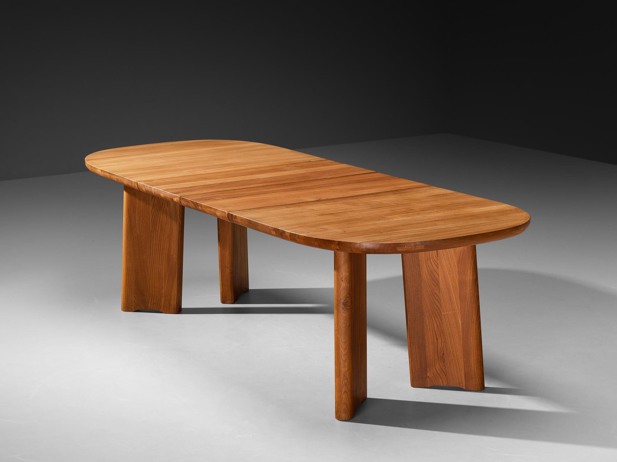Late 20th Century Atelier C. Demoyen Dining Table in Elm For Sale