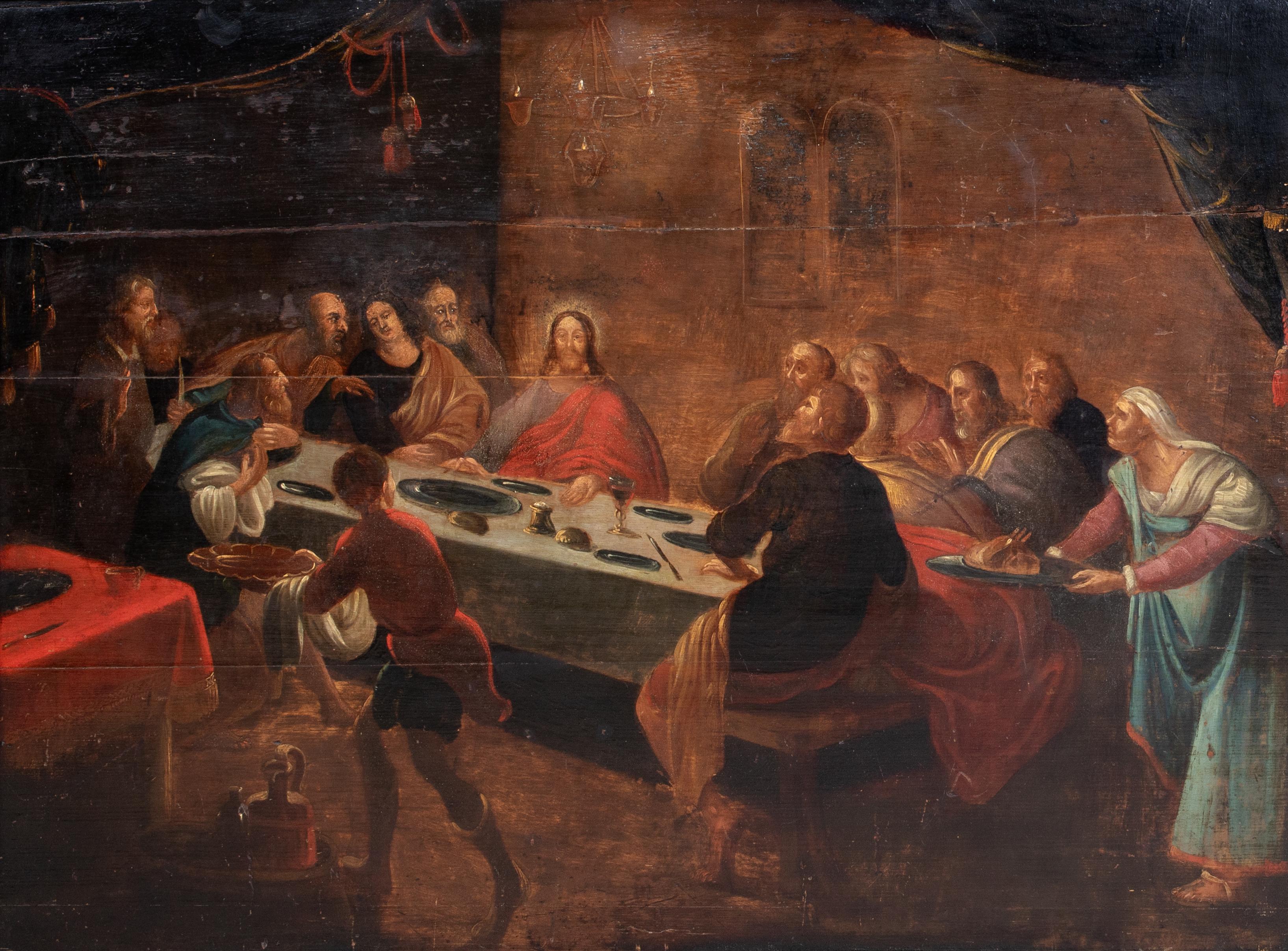 La Última Cena, siglo XVI 

Escuela de TINTORETTO (1518-1594)

Gran representación del Viejo Maestro italiano del siglo XVI de La Última Cena, óleo sobre tabla. Representación temprana de excelente calidad y estado de la Última Cena de los apóstoles