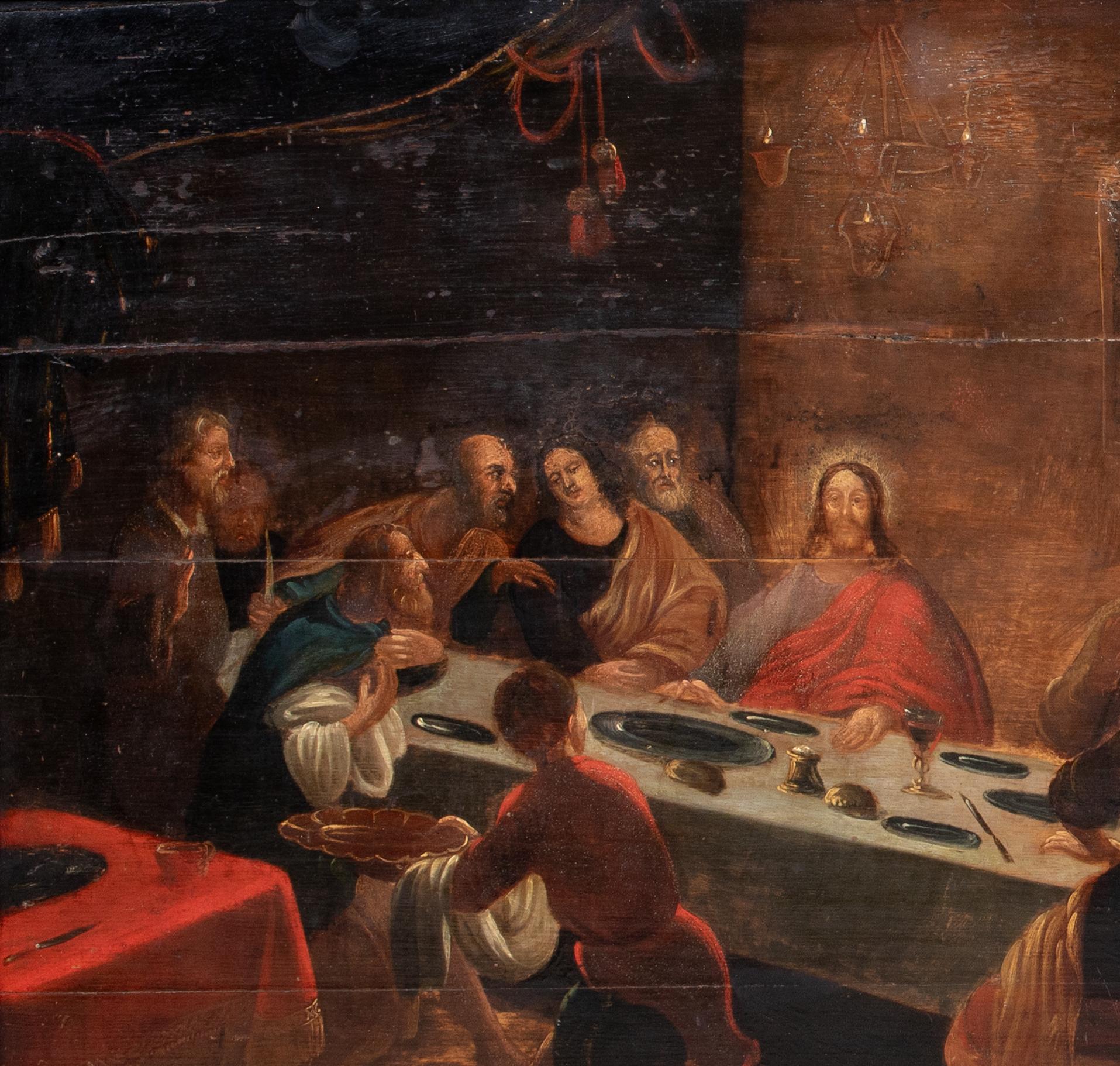 La Última Cena, siglo XVI   Escuela de TINTORETTO (1518-1594) 5