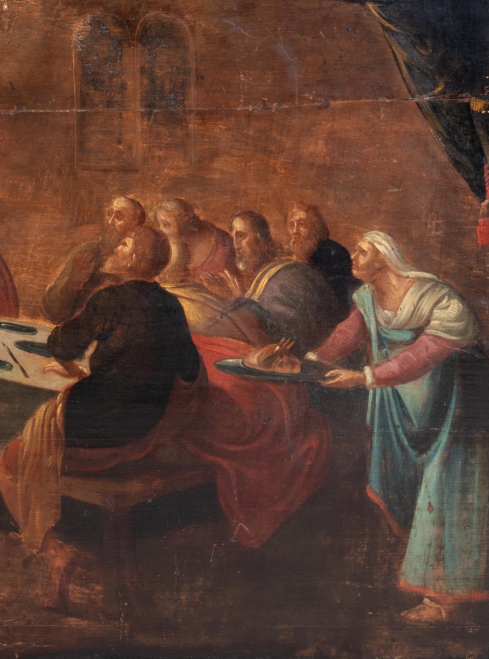 La Última Cena, siglo XVI   Escuela de TINTORETTO (1518-1594) 6