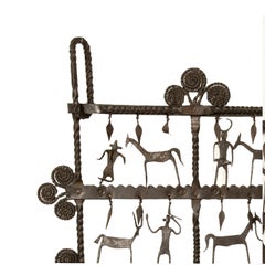 Atelier de Marolles Wrought Iron Wall Hanging, Jean Marie Touret