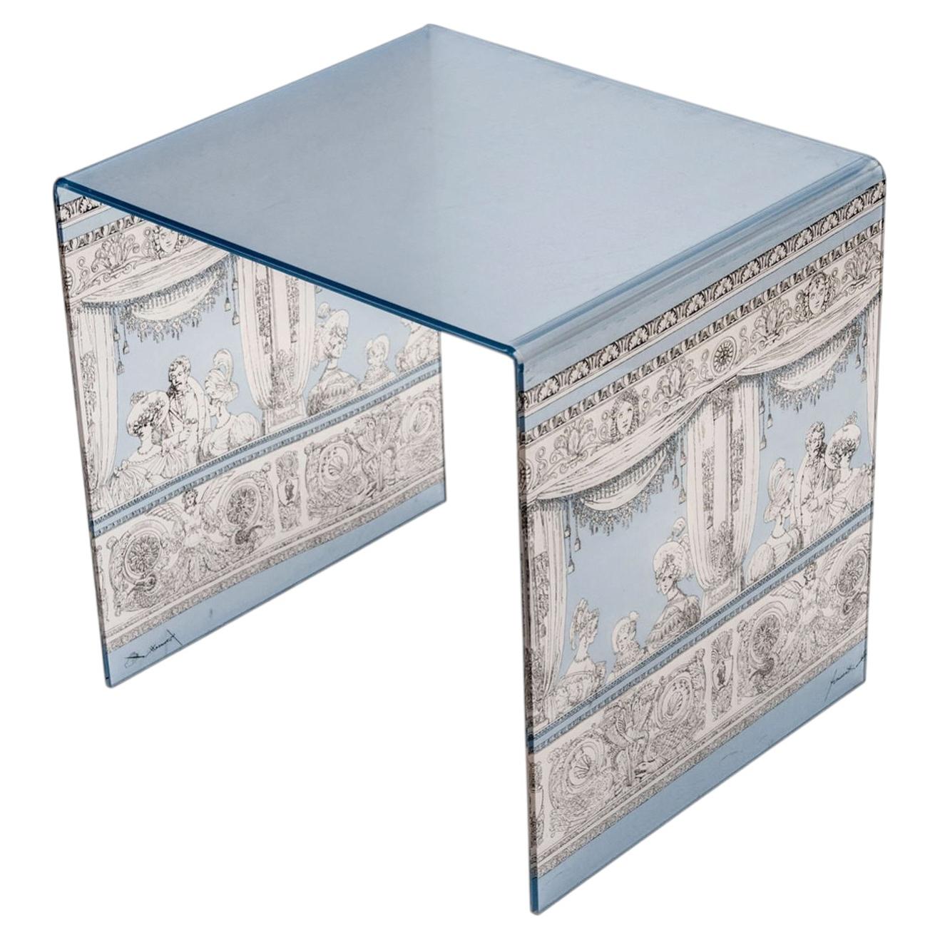 Atelier Fornasetti Methacrylate Side Table, Italy Circa 1990